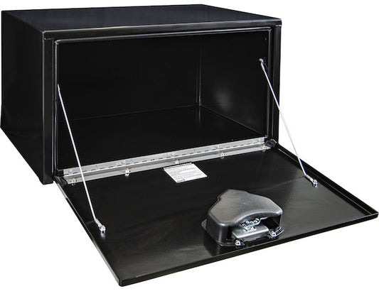 18" X 18" X 30" Black Steel Underbody Truck Box with T-Latch Series (1702303)