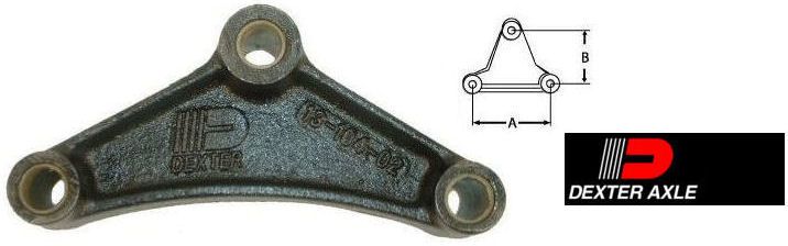 5-5/8" Tri-Angle Leaf Spring Equalizer Bar (DXP-013-104-02)