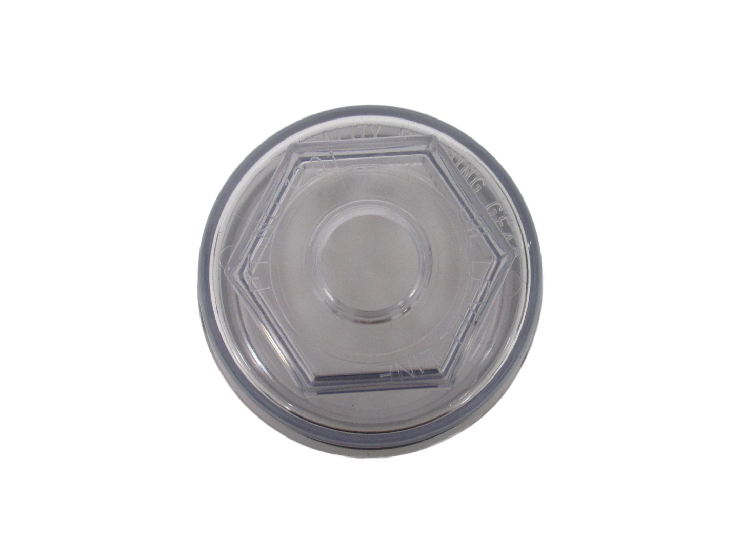 1201 Rockwell/Quality 10k Screw on Oil Cap, Clear, 3.73″ OD Thread (QRG-12011-1)
