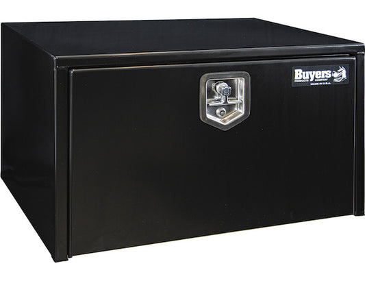 18" X 18" X 30" Black Steel Underbody Truck Box with T-Latch Series (1702303)