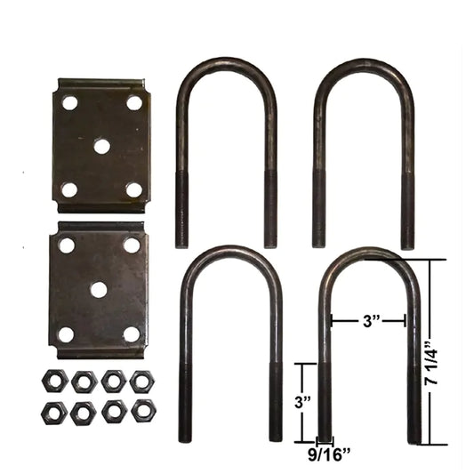 3" ROUND U-BOLT KIT (PSG-PS-UBK04)