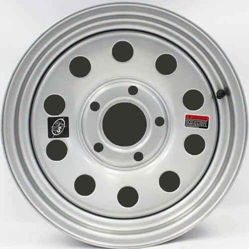 15" X 5" 5 ON 4.5" SILVER MOD WHEEL (BOXED 15X5 5 ON 4.5)