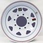 16" X 6" 8 ON 6.5" WHITE SPOKE WHEEL (AWC-W166865WS)