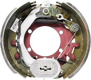 16,000 lbs Per Pair Capacity (8,000 lbs Each) 12-1/4" x 5" Electric Drum Trailer Brake, Left Side, 5-Bolt Mount (4741-l)