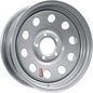 Wheel Only, 15"x5", 5 on 4.5" Bolt Pattern, Steel Silver Modular, 3.19" Center Bore (WH155-545SM)