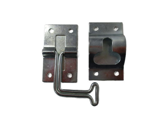 DOOR HOLDER 2" 90 DEG. WIRE ZINC STL LONG W/FEMALE RECEIVER (7300005)