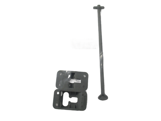 DOOR HOLDER 10" PLASTIC T-ARM W/ KEEPER GREY (7500190)