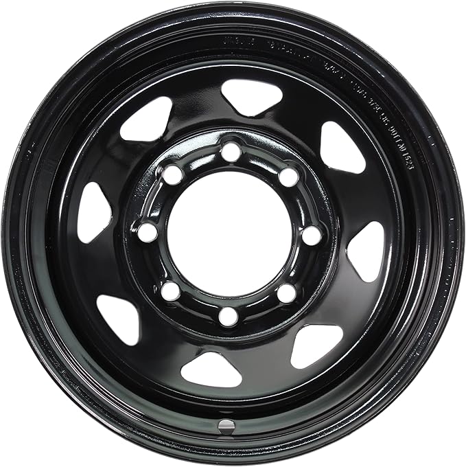 Wheel 16" x 6" Black Mod 8 on 6.5" (130333)