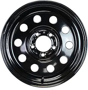 BOXED 15" X 5" 5 ON 4.5" BLACK MOD WHEEL (SS15X55BM-413)