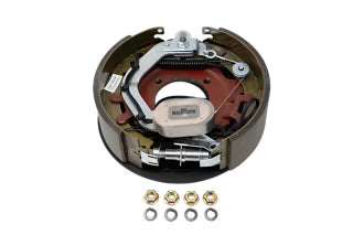 Trailer Parts Pro 8,000 lbs Per Pair Capacity (4,000 lbs Each) Forward Self Adjust 12-1/4" x 3-3/8" Electric Drum Trailer Brake, Left Side, 4-Bolt Mount, Black Painted Finish, Boxed Dexter and dexter clones only. (EB01-130)