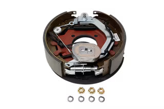 Trailer Parts Pro 8,000 lbs Per Pair Capacity (4,000 lbs Each) Forward Self Adjust 12-1/4" x 3-3/8" Electric Drum Trailer Brake, Right Side, 4-Bolt Mount, Black Painted Finish, Boxed for Dexter and Dexter Clones only (EB01-135)