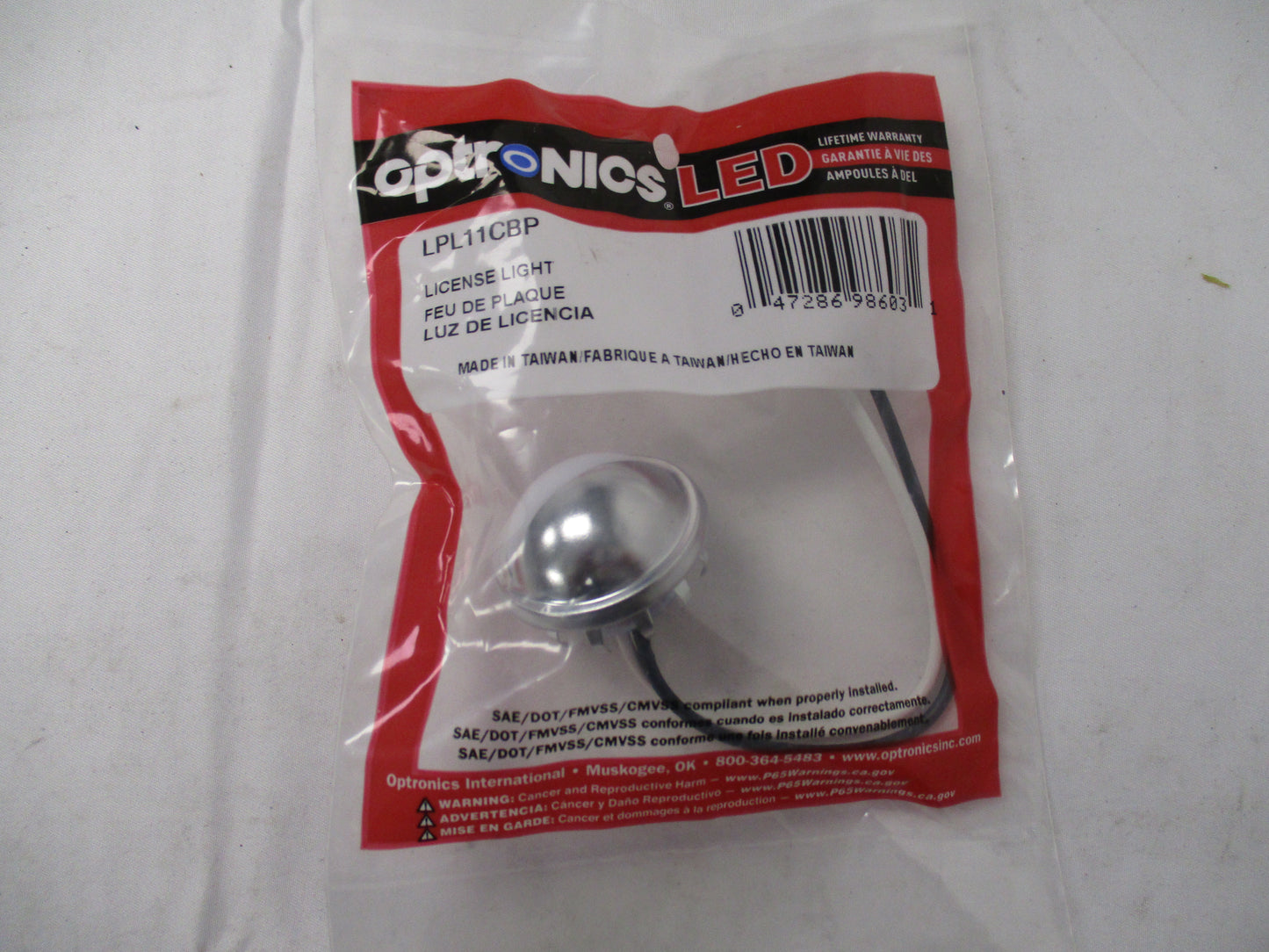 LICENSE/AUX LAMP (OPT-LPL-11CBP)