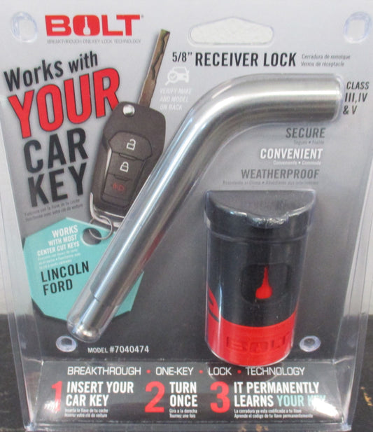 5/8IN RECEIVER LOCK FOR FORD CENTER CUT KEYS. AND LINCOLN KEYS (7040474)