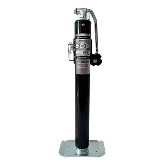 TRAILER PARTS PRO 5000 LBS. CAPACITY PIPE MOUNT JACK, TOP WIND, 15" LIFT, 16.25" BRACKET HEIGHT (JP04-070)