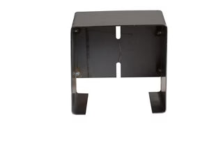 Trailer Single Acting Light Box Guard - Steel Construction with precut mounting holes and precut view section for 4" Square Stop Tail & Turn Light - Right Side (LP-1R)