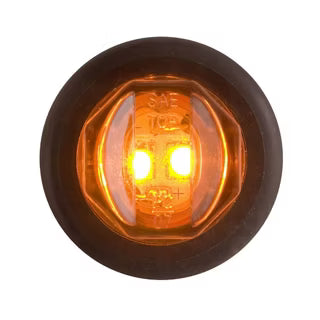 Optronics® LED Clearance Marker Light Kit, 0.75" Amber Round, 2 Bulb with plug and Bracket (MCL-11AKB)