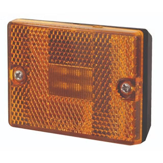 Optronics ® LED Clearance Marker Light, 2.875" Amber Rectangular, 6 Diode (MCL-36AB)