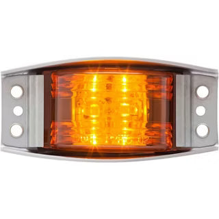 LED Amber Marker/Clearance Armored 6 Diodes, Surface Mount (MCL-86AB)