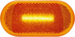 Optronics® LED Clearance Marker 4" Amber Oblong, 6Diode LED Light A/P2 Rated (MCL-31AB)