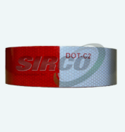 CONSPICUITY TAPE 2" (6" RED, 6" WHITE) (SIR-CT6R6W2150)