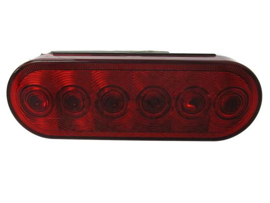 6 INCH OVAL LED RED LIGHT (SL606125)