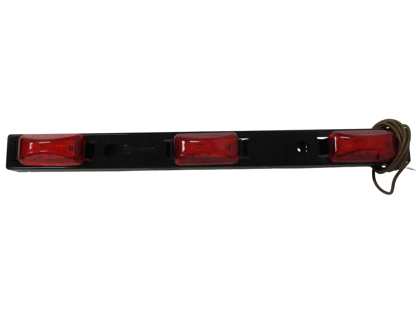 LED Identification Light Bar for Trailers over 80" Wide - Submersible - 9 Diodes - Red Lens (OPT-MCL-93RB)