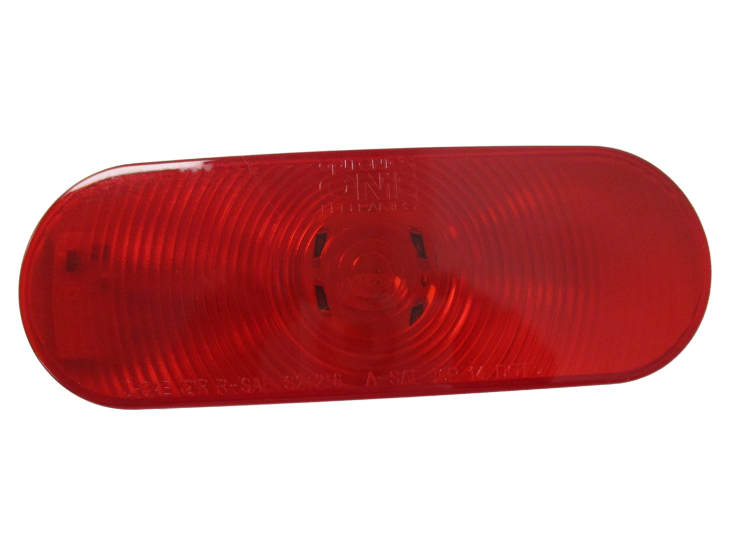 6" OVAL SINGLE DIODE S/T/T LED LIGHT RED LENS (STL-002RB)
