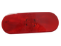 6" OVAL SINGLE DIODE S/T/T LED LIGHT RED LENS (STL-002RB)