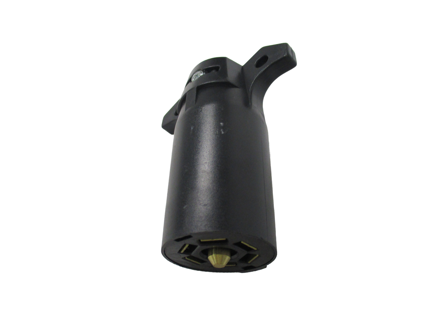 7 WAY BLACK/PLASTIC TRAILER PLUG (MALE) (POL-12706)