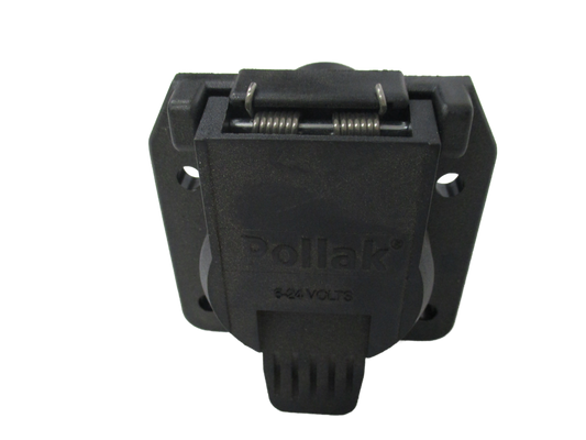 BLACK PLASTIC 7 WAY TRUCK (FEMALE) (POL-12707)