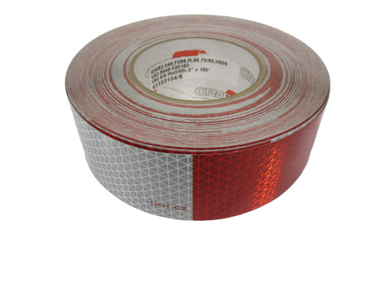 6" RED/ 6" WHITE TAPE DOT CONSPICUITY TAPE (PER FOOT) (OPT-RTR15066B)