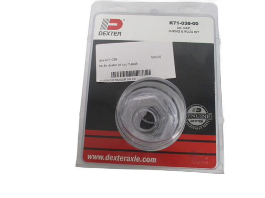 6K-8K DEXTER OIL CAP 2- PACK (dex-k71-038)