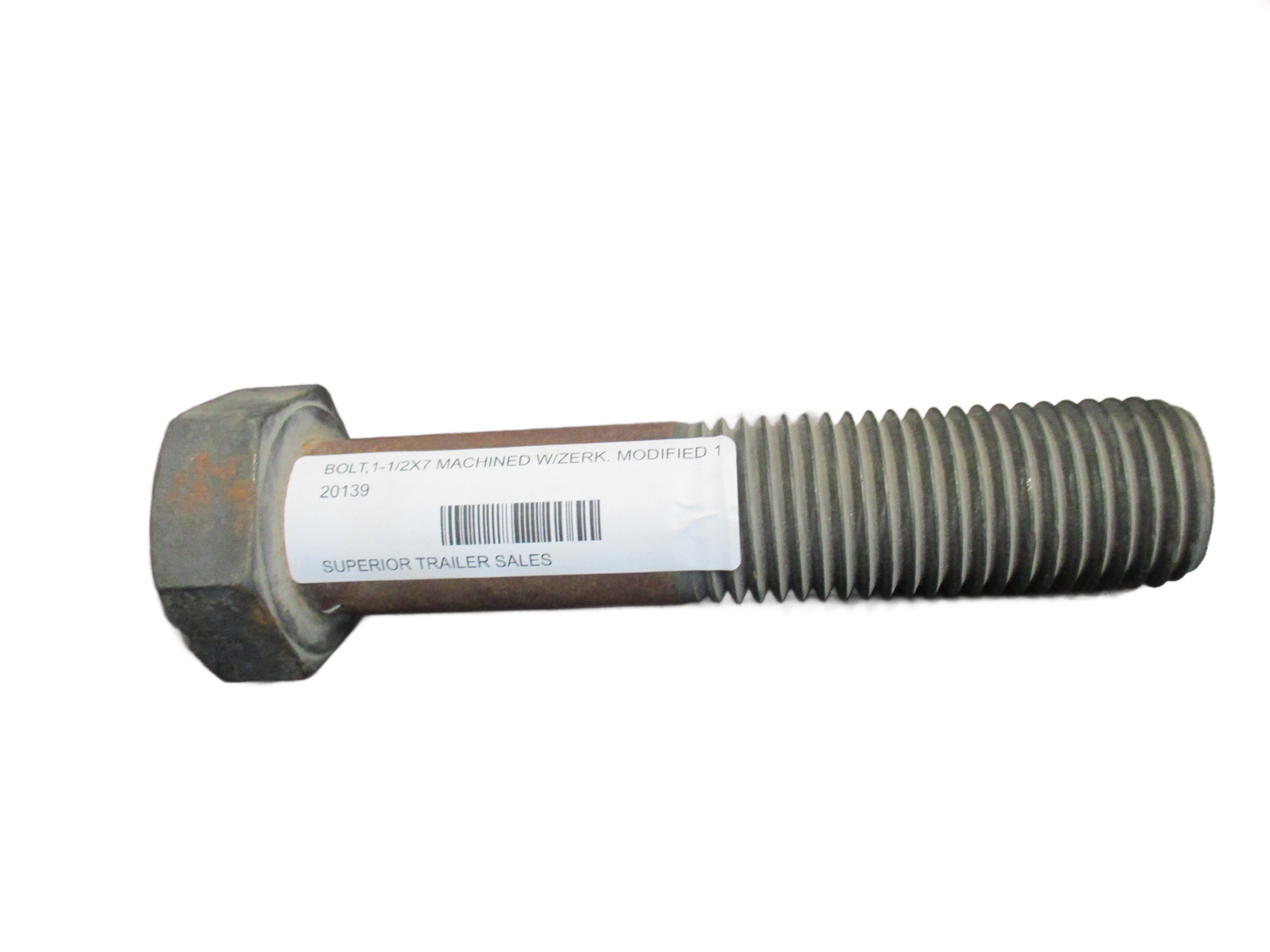 BOLT,1-1/2" X 7" MACHINED W/ZERK. MODIFIED 120139 (000009)