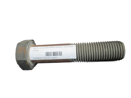 BOLT,1-1/2" X 7" MACHINED W/ZERK. MODIFIED 120139 (000009)