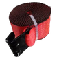 4" X 30' WINCH STRAP WITH FLAT HOOK ONE END (FH4X30RED)