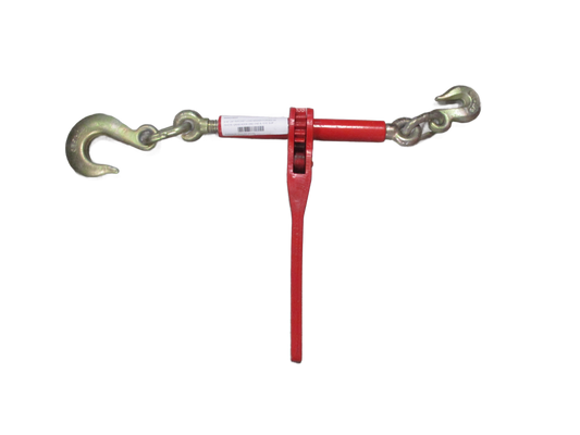 5/16"-3/8" RATCHET LOAD BINDER FORGED WITH EYE GRAB HOOK ONE END &  EYE SLIP HOOK OTHER END-KEN-RED (8594236EF)